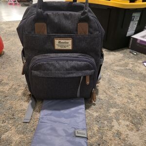 Dark Gray Diaper Bag/Backpack